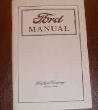 1918 Ford Model T Owner's Manual