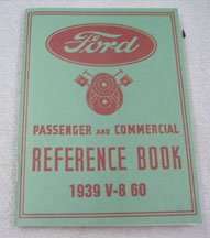 1939 Ford 60HP V8 Models Car & Commercial Vehicles Owner's Manual
