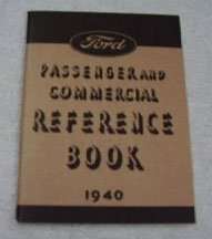 1940 Ford Passenger & Commercial Vehicles Owner's Manual