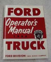 1955 Ford F-350 Truck Owner's Manual