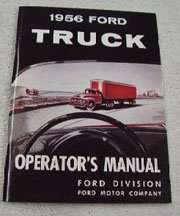 1956 Ford F-250 Truck Owner's Manual