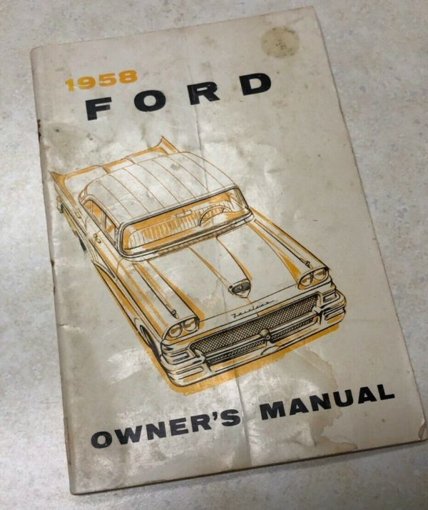 1958 Ford Del Rio Owner's Manual