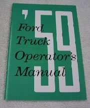 1959 Ford F-Series Truck Owner's Manual