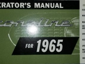 1965 Ford E-100 Econoline Owner's Manual