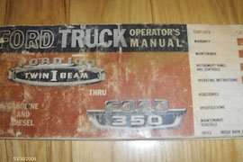 1965 Ford F-100 Truck Owner's Manual