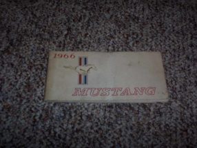 1966 Ford Mustang Owner's Manual
