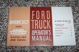 1967 Ford F-Series Truck 500-1000 Owner's Manual
