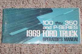 1969 Ford F-250 Truck Owner's Manual
