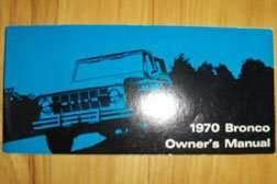 1970 Ford Bronco Owner's Manual