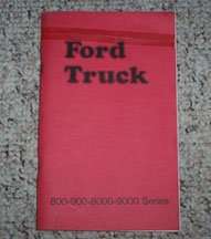 1974 Ford W-Series Truck Owner's Manual