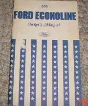 1976 Ford Econoline E-100, E-150, E-250 & E-350 Owner's Manual