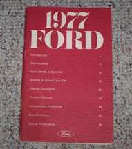 1977 Ford LTD & Country Squire Owner's Manual