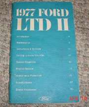 1977 Ford LTD II & Ranchero Owner's Manual