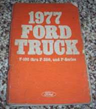 1977 Ford F-250 Truck Owner's Manual