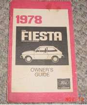 1978 Ford Fiesta Owner's Manual