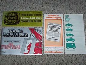 1980 Ford F-250 Truck Owner's Manual Set