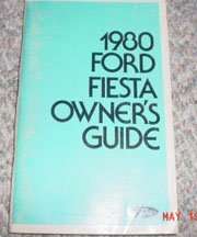1980 Ford Fiesta Owner's Manual