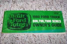 1980 Ford F-700 Truck Owner's Manual