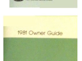 1981 Ford Granada Owner's Manual Set