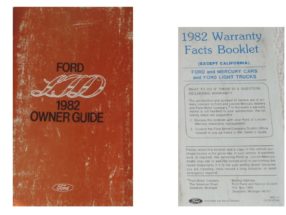 1982 Ford LTD & Country Squire Owner's Manual Set