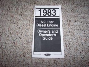 1983 Ford F-250 6.9L Diesel Owner's Manual Supplement