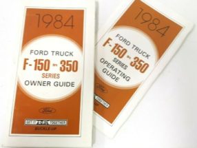 1984 Ford F-150 Truck Owner's Manual Set