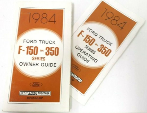 1984 Ford F-350 Truck Owner's Manual Set
