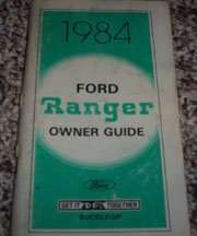 1984 Ford Ranger Owner's Manual