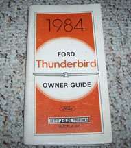 1984 Ford Thunderbird Owner's Manual