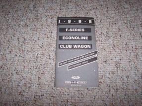 1985 Ford F-250 6.9L Diesel Owner's Manual Supplement