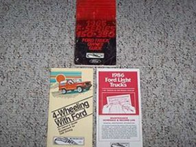 1986 Ford F-150 Truck Owner's Manual Set