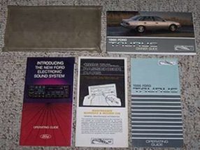 1986 Ford Taurus Owner's Manual Set