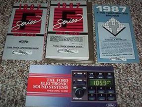 1987 Ford F-250 Truck Owner's Manual Set