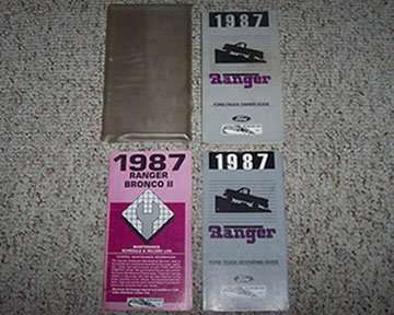1987 Ford Ranger Owner's Manual Set 1987 Ford Ranger Owner's Manual Set