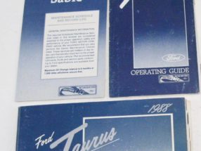 1988 Ford Taurus Owner's Manual Set