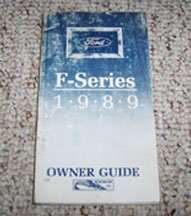 1989 Ford F-450 Truck Owner's Manual