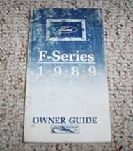 1989 Ford F-250 Truck Owner's Manual