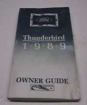 1989 Ford Thunderbird Owner's Manual