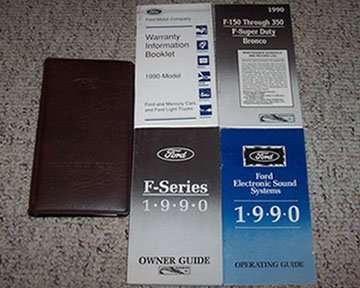 1990 Ford F-Series Truck Owner's Manual Set