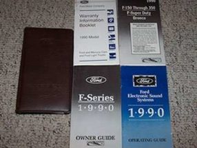 1990 Ford F-150 Truck Owner's Manual Set