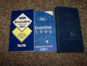 1991 Ford Econoline E-150, E-250 & E-350 Owner's Manual Set
