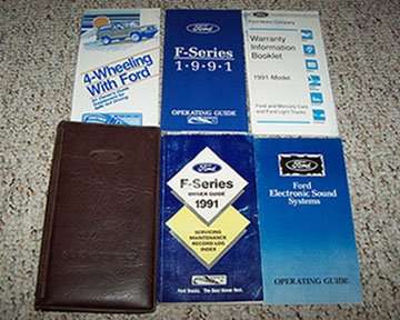 1991 Ford F-150 Truck Owner's Operator Manual User Guide Set 1991 Ford F-150 Truck Owner's Operator Manual User Guide Set