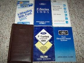 1991 Ford F-350 Truck Owner's Manual Set