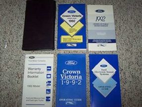 1992 Ford Crown Victoria Owner's Manual Set