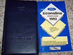 1992 Ford Econoline E-150, E-250 & E-350 Owner's Manual Set