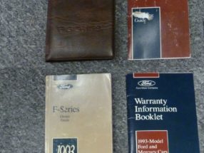 1993 Ford F-Series Truck Owner's Manual Set