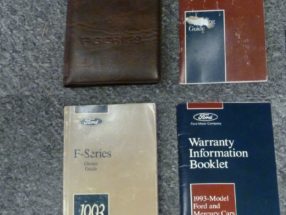 1993 Ford F-150 Truck Owner's Manual Set