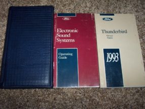 1993 Ford Thunderbird Owner's Manual Set