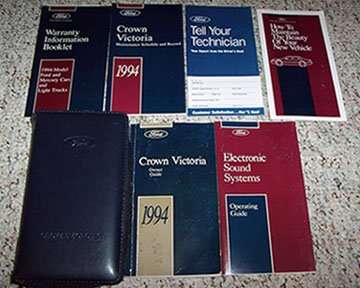 1994 Ford Crown Victoria Owner's Manual Set