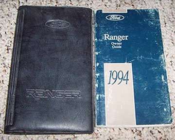 1994 Ford Ranger Owner's Manual Set 1994 Ford Ranger Owner's Manual Set
